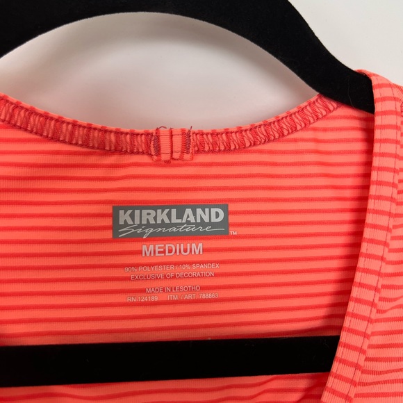 Bright orange striped athletic tank from Kirklands women size medium - Picture 6 of 6